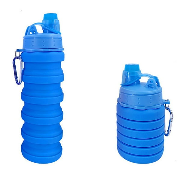 500ML Collapsible Sports Bottle Silicone Folding Travel Bottle Drink Camping Wat